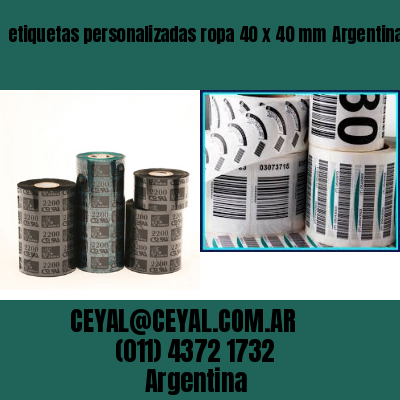 etiquetas personalizadas ropa 40 x 40 mm	Argentina