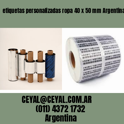 etiquetas personalizadas ropa 40 x 50 mm	Argentina