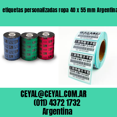 etiquetas personalizadas ropa 40 x 55 mm	Argentina