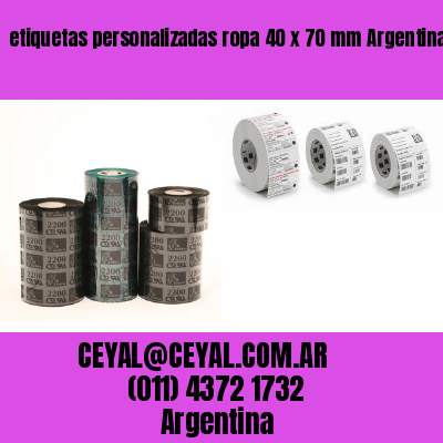 etiquetas personalizadas ropa 40 x 70 mm	Argentina