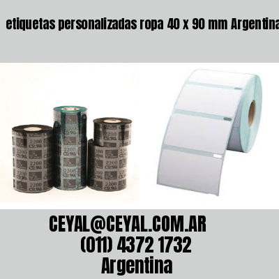 etiquetas personalizadas ropa 40 x 90 mm	Argentina