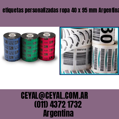 etiquetas personalizadas ropa 40 x 95 mm	Argentina