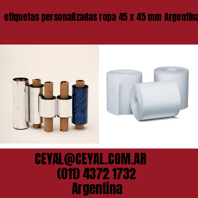 etiquetas personalizadas ropa 45 x 45 mm	Argentina