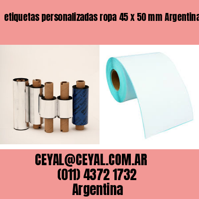 etiquetas personalizadas ropa 45 x 50 mm	Argentina