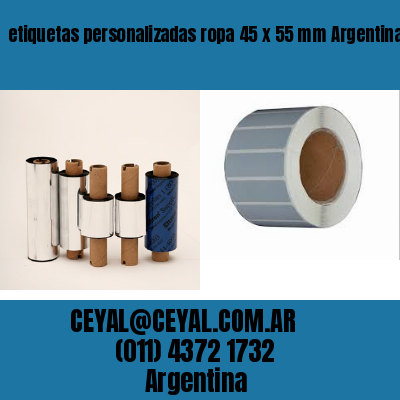 etiquetas personalizadas ropa 45 x 55 mm	Argentina