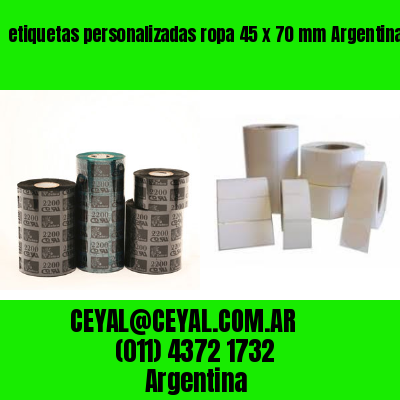 etiquetas personalizadas ropa 45 x 70 mm	Argentina