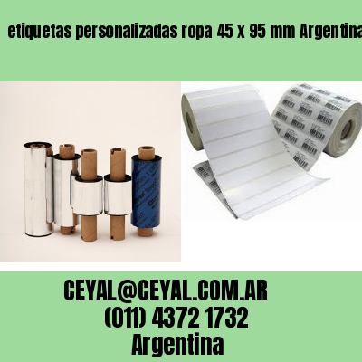 etiquetas personalizadas ropa 45 x 95 mm	Argentina