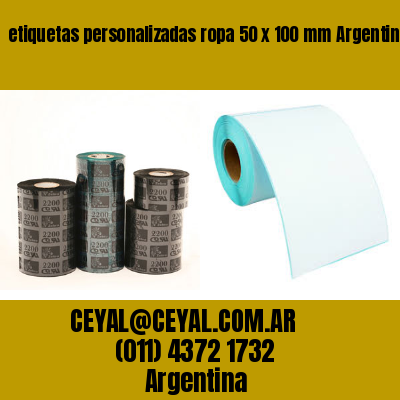 etiquetas personalizadas ropa 50 x 100 mm	Argentina