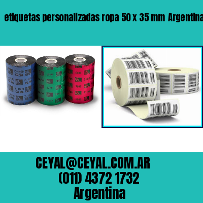 etiquetas personalizadas ropa 50 x 35 mm	Argentina