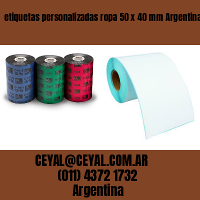 etiquetas personalizadas ropa 50 x 40 mm	Argentina