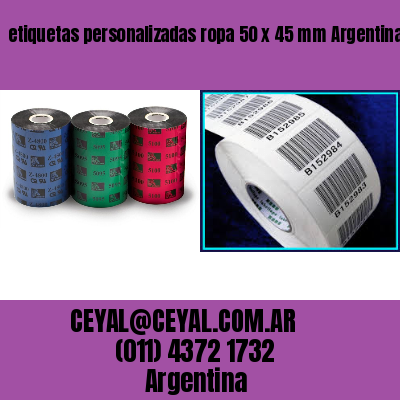 etiquetas personalizadas ropa 50 x 45 mm	Argentina