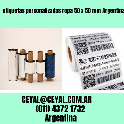 etiquetas personalizadas ropa 50 x 50 mm	Argentina