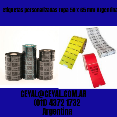 etiquetas personalizadas ropa 50 x 65 mm	Argentina