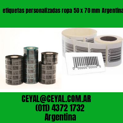 etiquetas personalizadas ropa 50 x 70 mm	Argentina