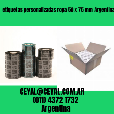 etiquetas personalizadas ropa 50 x 75 mm	Argentina