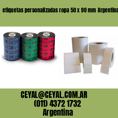 etiquetas personalizadas ropa 50 x 90 mm	Argentina