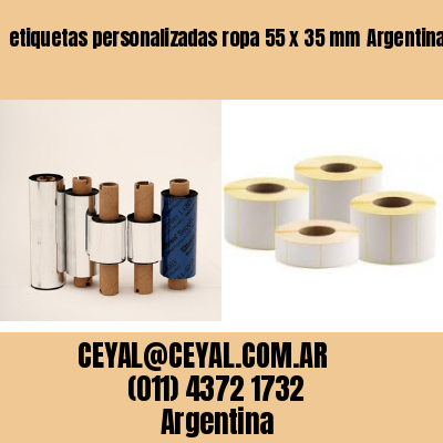 etiquetas personalizadas ropa 55 x 35 mm	Argentina