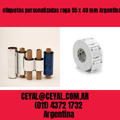 etiquetas personalizadas ropa 55 x 40 mm	Argentina