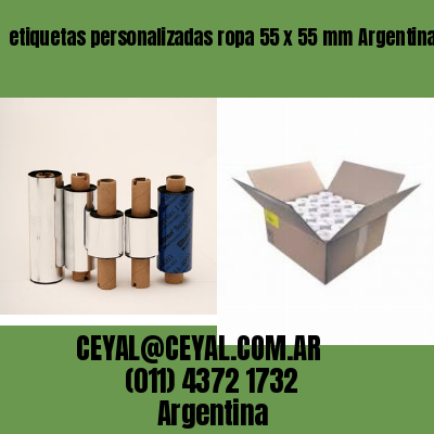 etiquetas personalizadas ropa 55 x 55 mm	Argentina