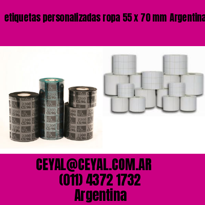 etiquetas personalizadas ropa 55 x 70 mm	Argentina