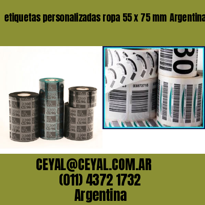 etiquetas personalizadas ropa 55 x 75 mm	Argentina