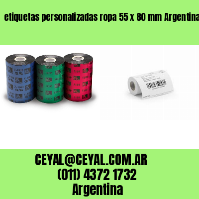 etiquetas personalizadas ropa 55 x 80 mm	Argentina