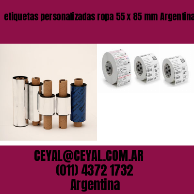 etiquetas personalizadas ropa 55 x 85 mm	Argentina