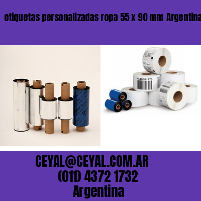 etiquetas personalizadas ropa 55 x 90 mm	Argentina