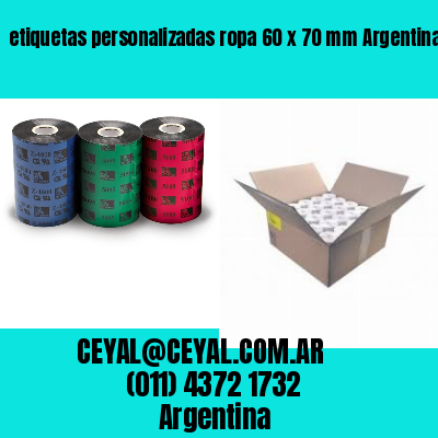 etiquetas personalizadas ropa 60 x 70 mm	Argentina