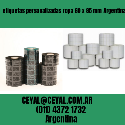 etiquetas personalizadas ropa 60 x 85 mm	Argentina