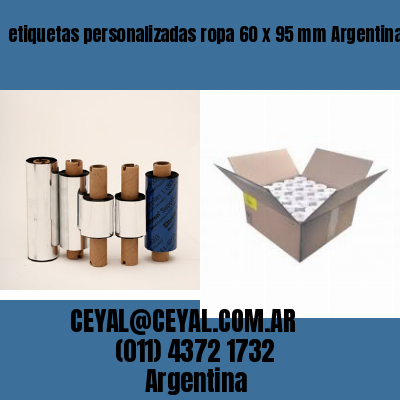 etiquetas personalizadas ropa 60 x 95 mm	Argentina