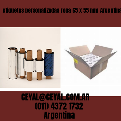 etiquetas personalizadas ropa 65 x 55 mm	Argentina