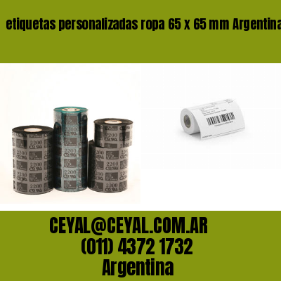 etiquetas personalizadas ropa 65 x 65 mm	Argentina