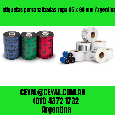 etiquetas personalizadas ropa 65 x 80 mm	Argentina