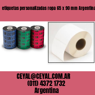 etiquetas personalizadas ropa 65 x 90 mm	Argentina