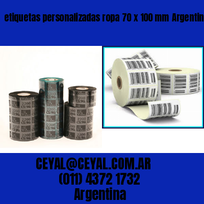 etiquetas personalizadas ropa 70 x 100 mm	Argentina