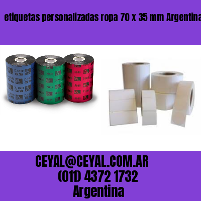 etiquetas personalizadas ropa 70 x 35 mm	Argentina