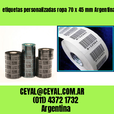 etiquetas personalizadas ropa 70 x 45 mm	Argentina