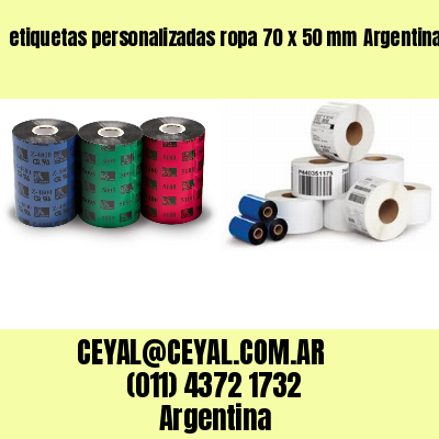 etiquetas personalizadas ropa 70 x 50 mm	Argentina