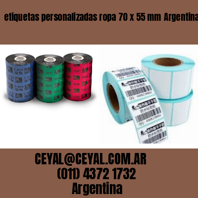 etiquetas personalizadas ropa 70 x 55 mm	Argentina