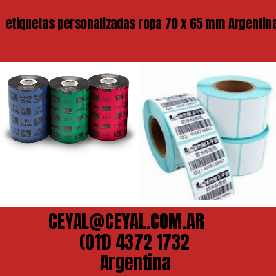 etiquetas personalizadas ropa 70 x 65 mm	Argentina