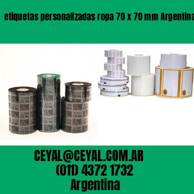 etiquetas personalizadas ropa 70 x 70 mm	Argentina