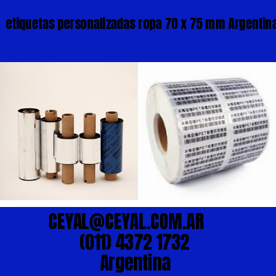 etiquetas personalizadas ropa 70 x 75 mm	Argentina