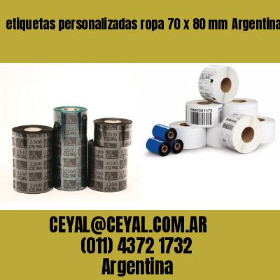 etiquetas personalizadas ropa 70 x 80 mm	Argentina