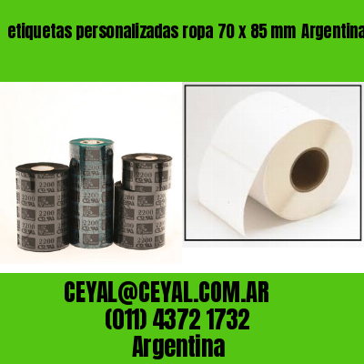 etiquetas personalizadas ropa 70 x 85 mm	Argentina