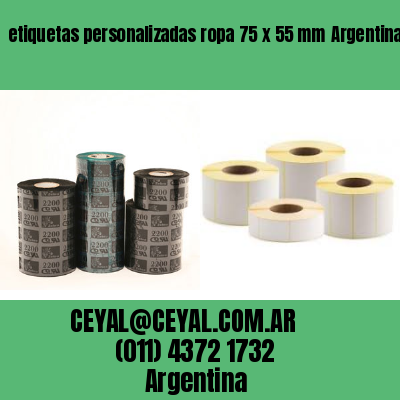 etiquetas personalizadas ropa 75 x 55 mm	Argentina