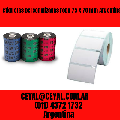 etiquetas personalizadas ropa 75 x 70 mm	Argentina