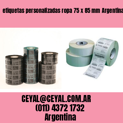etiquetas personalizadas ropa 75 x 85 mm	Argentina