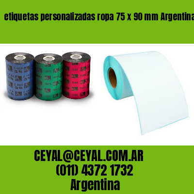 etiquetas personalizadas ropa 75 x 90 mm	Argentina