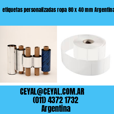 etiquetas personalizadas ropa 80 x 40 mm	Argentina